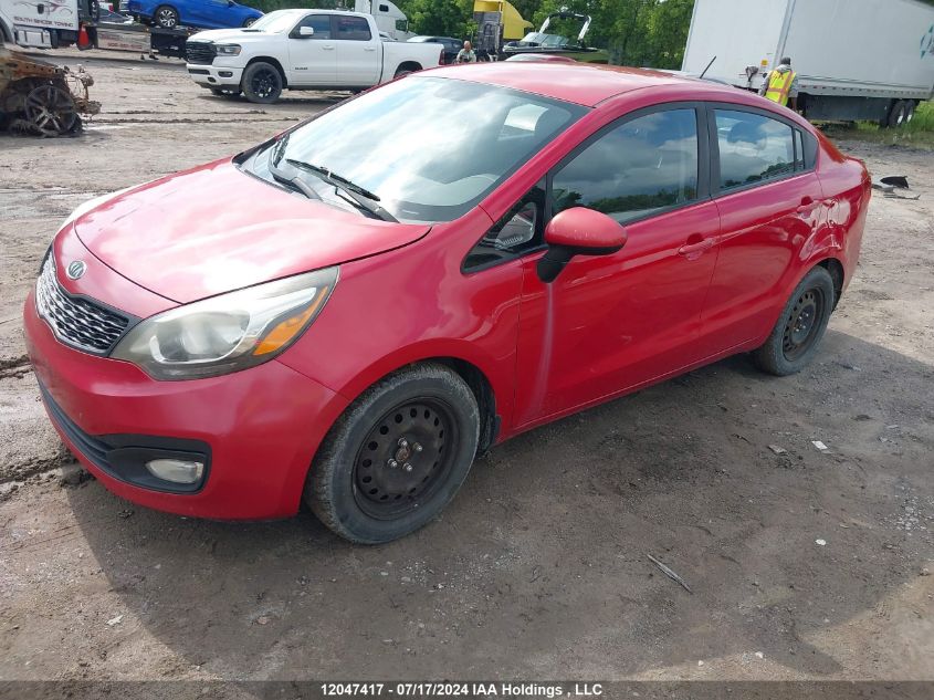 2012 Kia Rio VIN: KNADM4A3XC6086101 Lot: 12047417