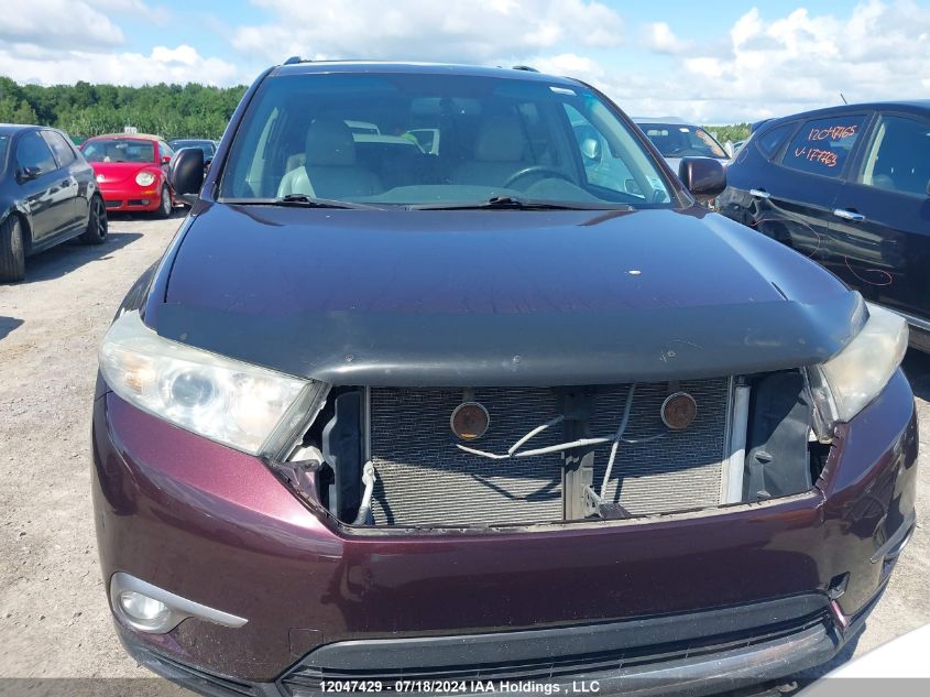 2013 Toyota Highlander Plus/Se VIN: 5TDBK3EH6DS193762 Lot: 12047429