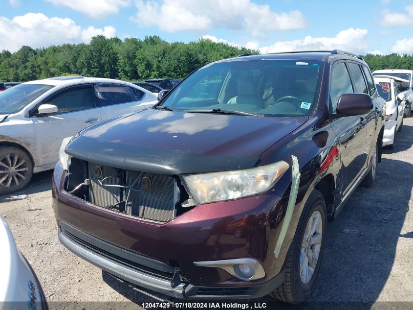 2013 Toyota Highlander Plus/Se VIN: 5TDBK3EH6DS193762 Lot: 12047429