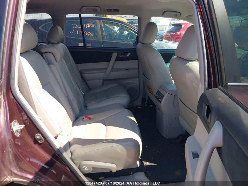 2013 Toyota Highlander Plus/Se VIN: 5TDBK3EH6DS193762 Lot: 12047429