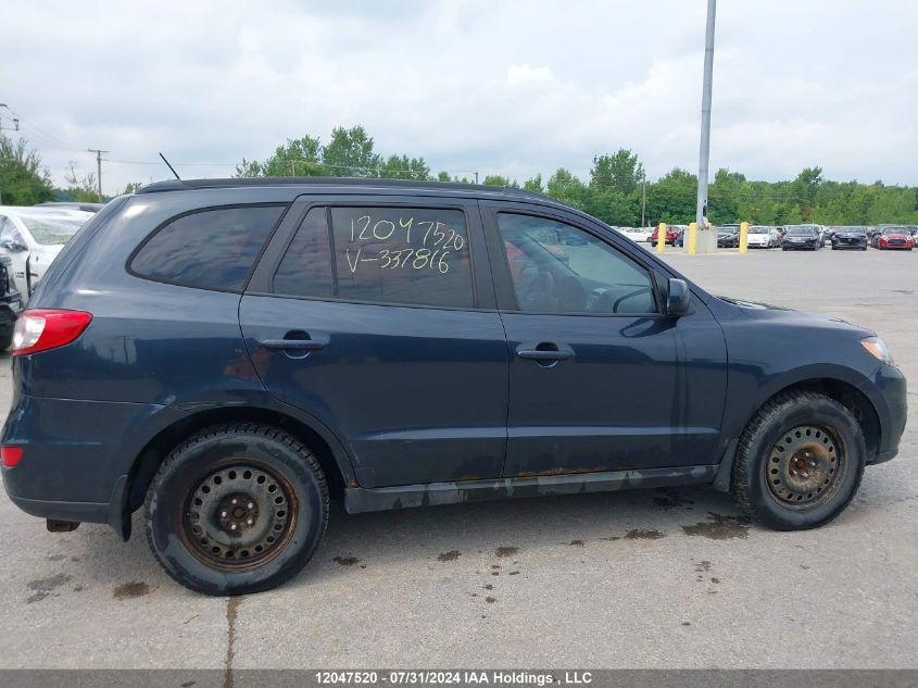 2010 Hyundai Santa Fe VIN: 5NMSGDAG8AH337816 Lot: 12047520