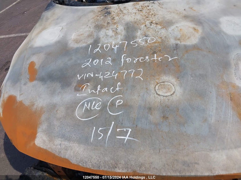 2012 Subaru Forester VIN: JF2SHCDC3CH424772 Lot: 12047550