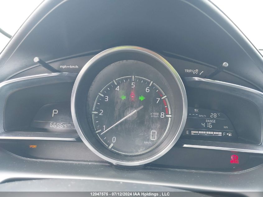 2021 Mazda Cx-3 Grand Touring VIN: JM1DKFD78M1514880 Lot: 12047575