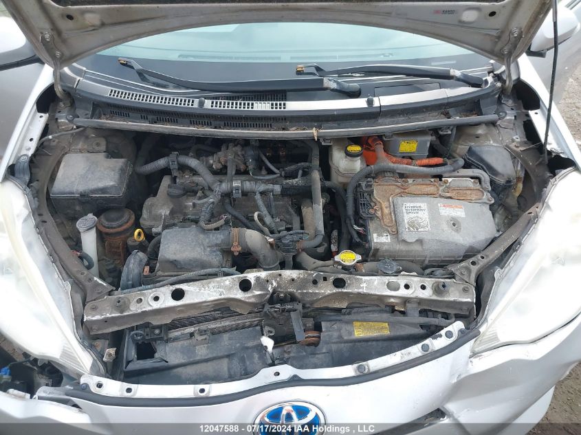 2012 Toyota Prius VIN: JTDKDTB37C1500175 Lot: 12047588