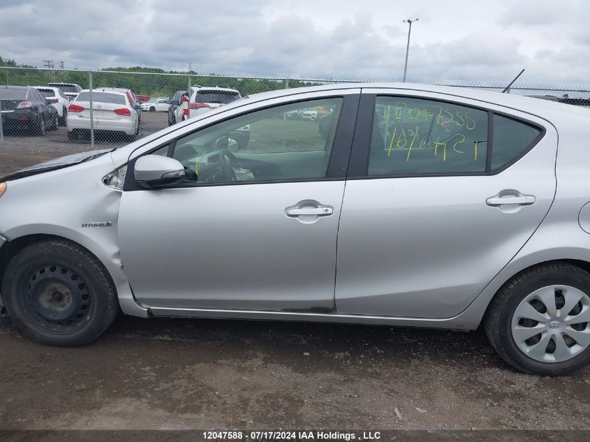 2012 Toyota Prius VIN: JTDKDTB37C1500175 Lot: 12047588