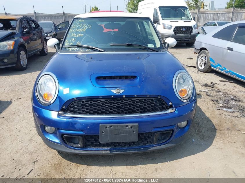 2013 Mini Cooper Hardtop VIN: WMWSV3C57DT396397 Lot: 12047612