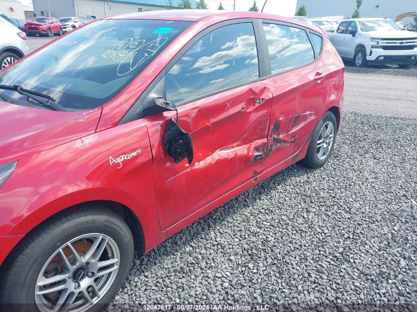 2014 Hyundai Accent Gls/Gs VIN: KMHCT5AE3EU196233 Lot: 12047617