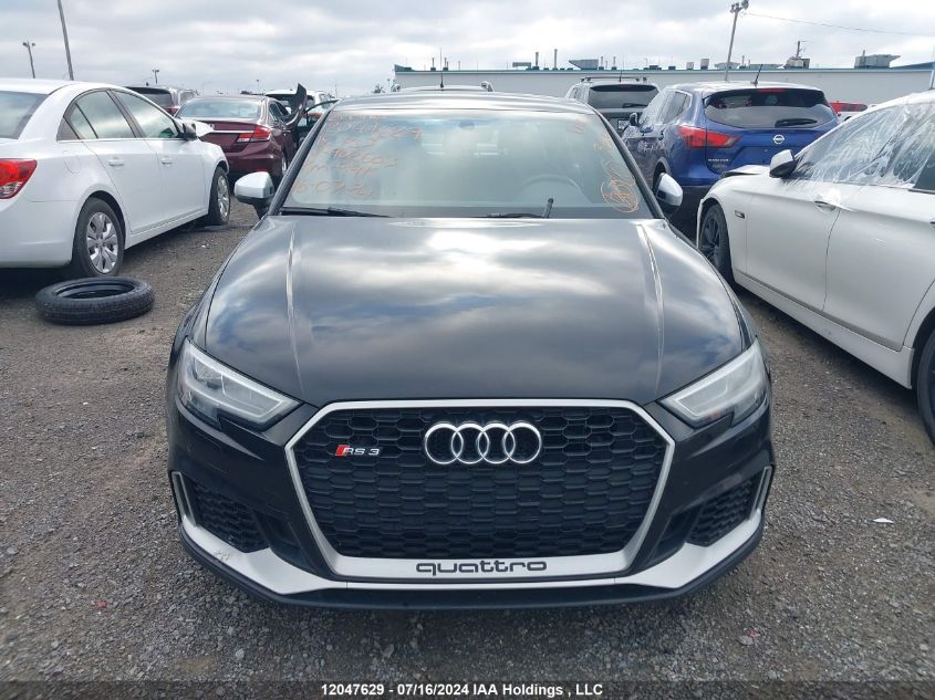 2018 Audi Rs 3 Sedan VIN: WUABWGFFXJ1902603 Lot: 12047629