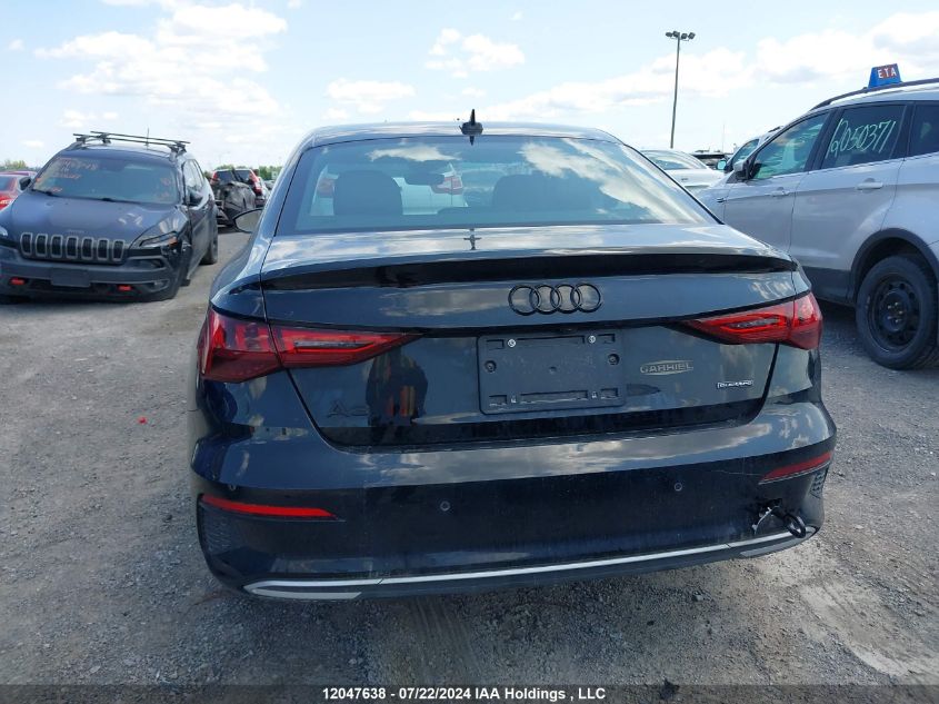 2023 Audi A3 Sedan VIN: WAUGUCGY6PA127658 Lot: 12047638