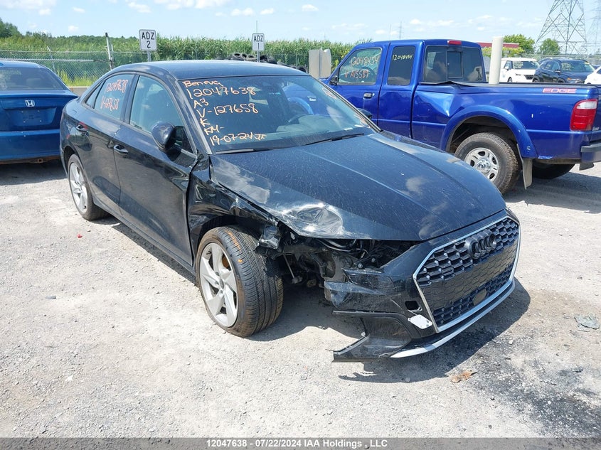 2023 Audi A3 Sedan VIN: WAUGUCGY6PA127658 Lot: 12047638