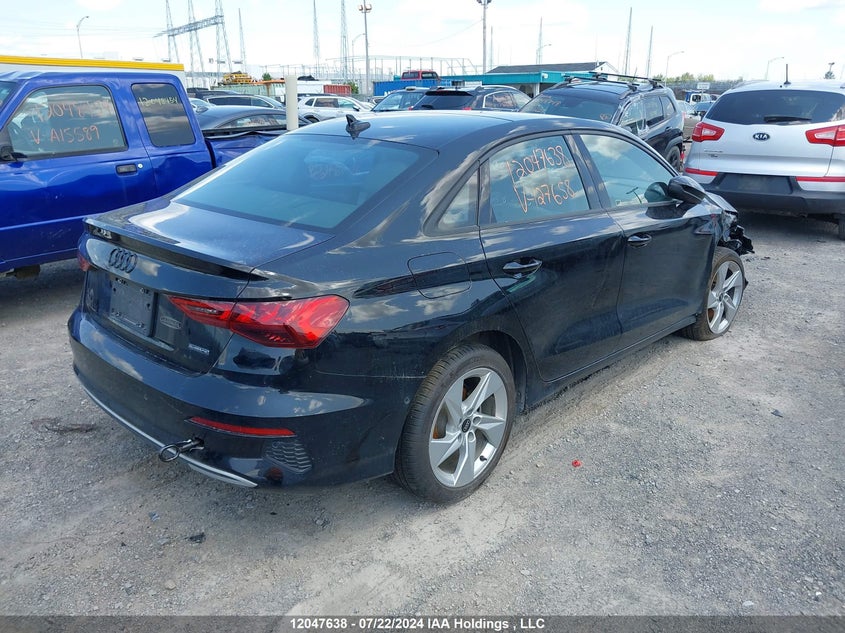 2023 Audi A3 Sedan VIN: WAUGUCGY6PA127658 Lot: 12047638