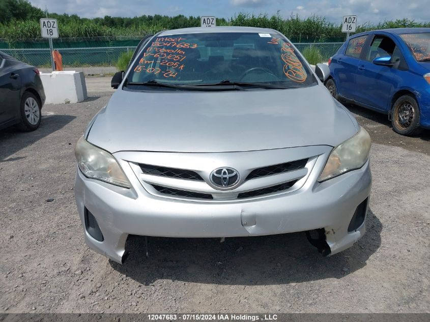 2011 Toyota Corolla VIN: 2T1BU4EE1BC631051 Lot: 12047683