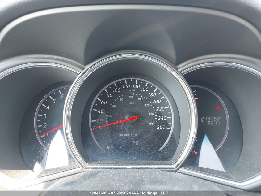 2012 Nissan Murano Sl VIN: JN8AZ1MW5CW219363 Lot: 12047685