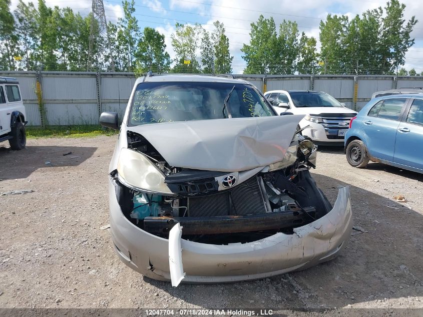 2008 Toyota Sienna Ce VIN: 5TDZK29C48S176617 Lot: 12047704