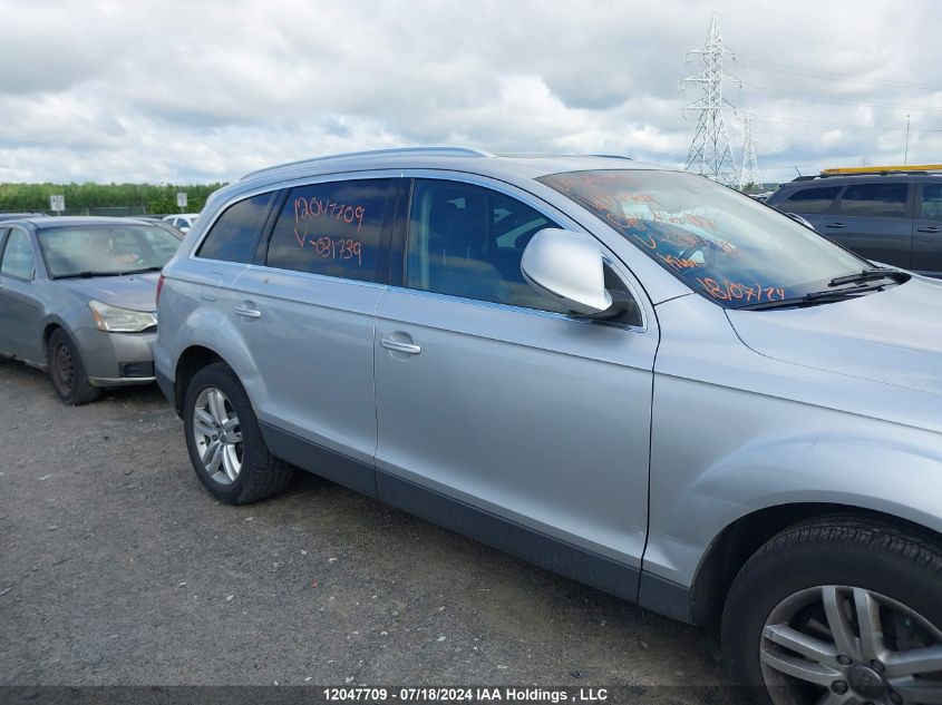 2008 Audi Q7 3.6 Quattro Premium VIN: WA1BY74L38D031739 Lot: 12047709