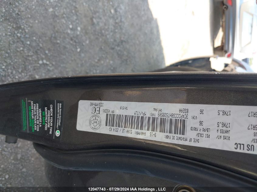 2017 Dodge Journey Sxt/Limited VIN: 3C4PDCCG8HT539509 Lot: 12047743