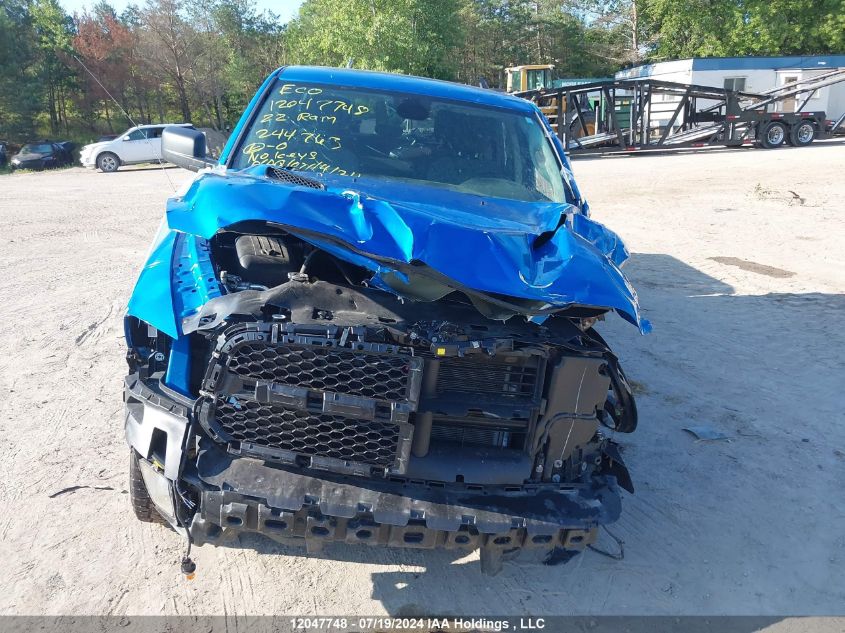 2022 Ram 1500 Classic Tradesman VIN: 1C6RR7KG5NS244763 Lot: 12047748