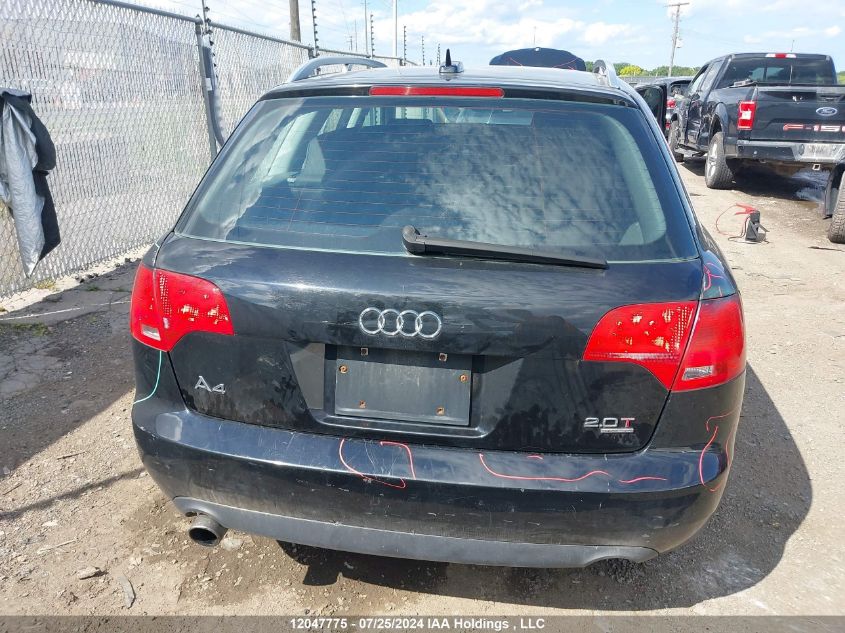 2006 Audi A4 VIN: WAUKF78E26A206355 Lot: 12047775