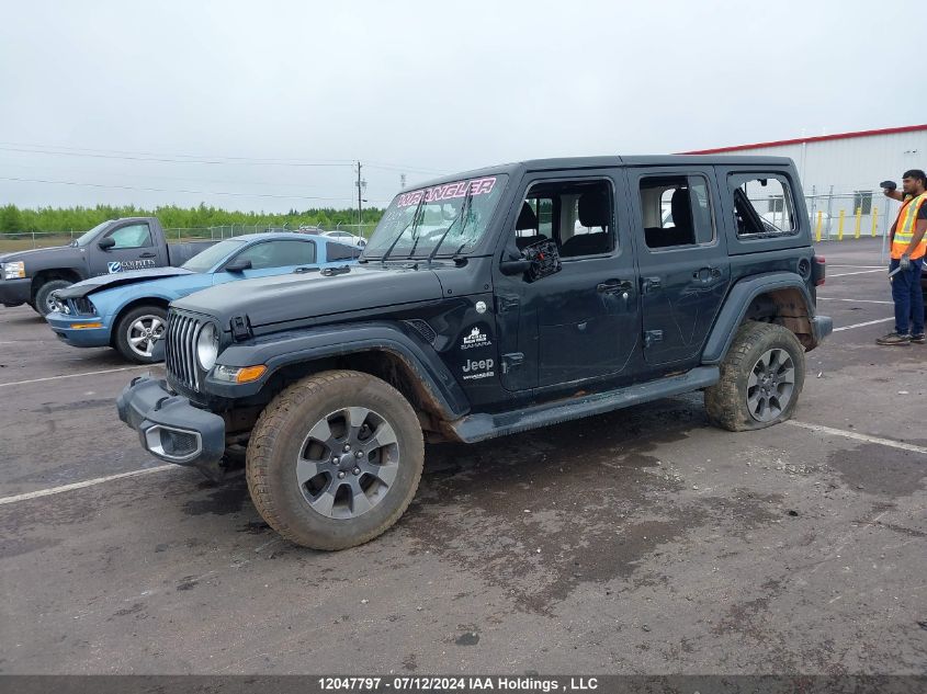 2018 Jeep Wrangler Unlimited Sahara VIN: 1C4HJXEG8JW183855 Lot: 12047797