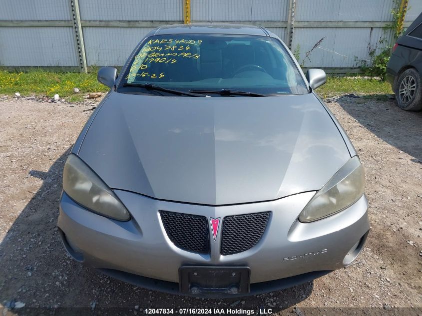 2008 Pontiac Grand Prix VIN: 2G2WP552281179014 Lot: 12047834