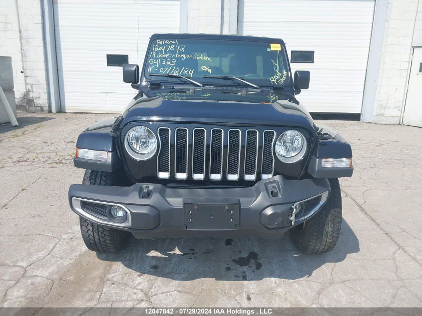 2019 Jeep Wrangler Unlimited Sahara VIN: 1C4HJXEG0KW541323 Lot: 12047842