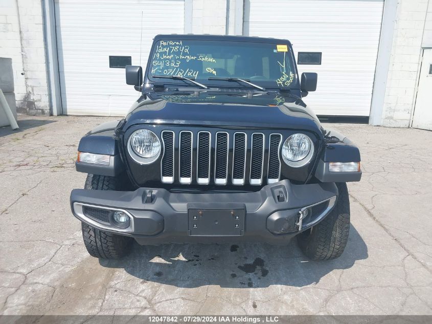 2019 Jeep Wrangler Unlimited Sahara VIN: 1C4HJXEG0KW541323 Lot: 12047842