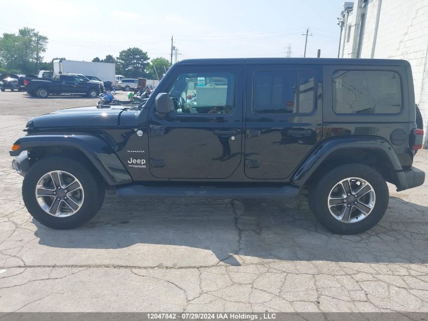 2019 Jeep Wrangler Unlimited Sahara VIN: 1C4HJXEG0KW541323 Lot: 12047842