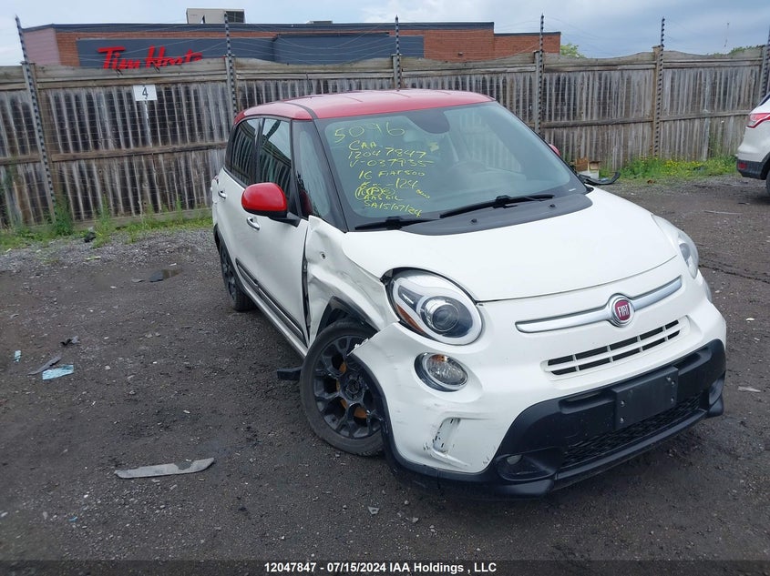 2016 Fiat 500L Trekking VIN: ZFBCFADH4GZ037935 Lot: 12047847