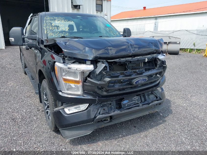 2022 Ford F150 Supercrew VIN: 1FTFW1E82NKF09547 Lot: 12047850