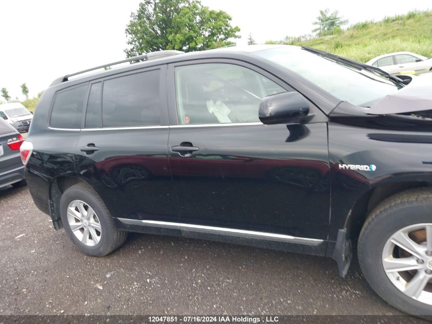 2012 Toyota Highlander Hybrid Hybrid VIN: JTEBC3EH0C2006658 Lot: 12047851