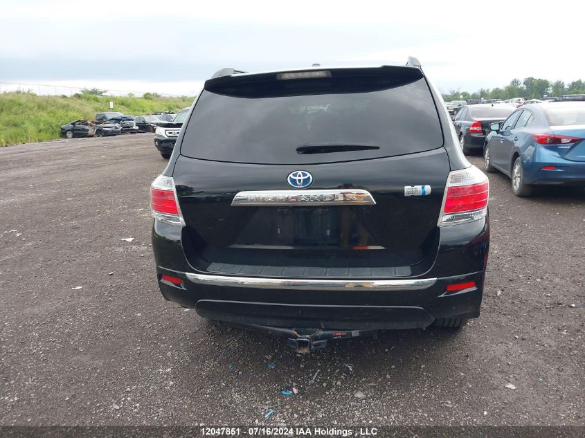 2012 Toyota Highlander Hybrid Hybrid VIN: JTEBC3EH0C2006658 Lot: 12047851