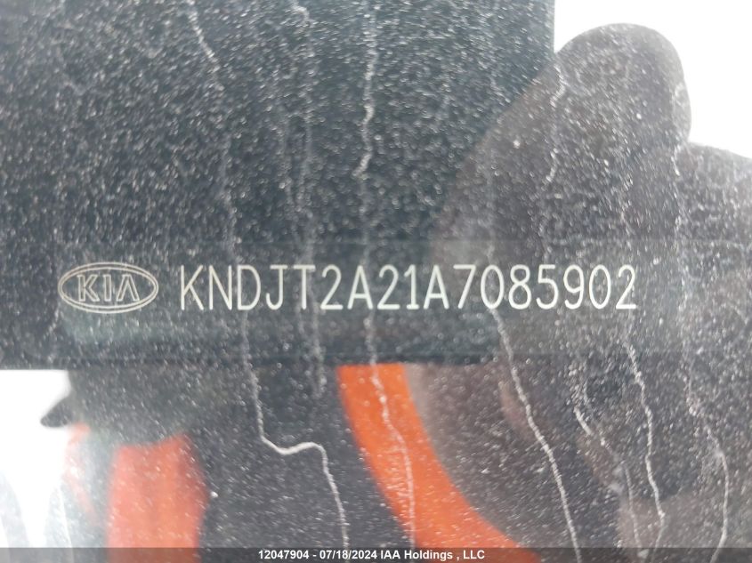 2010 Kia Soul +/!/Sport VIN: KNDJT2A21A7085902 Lot: 12047904