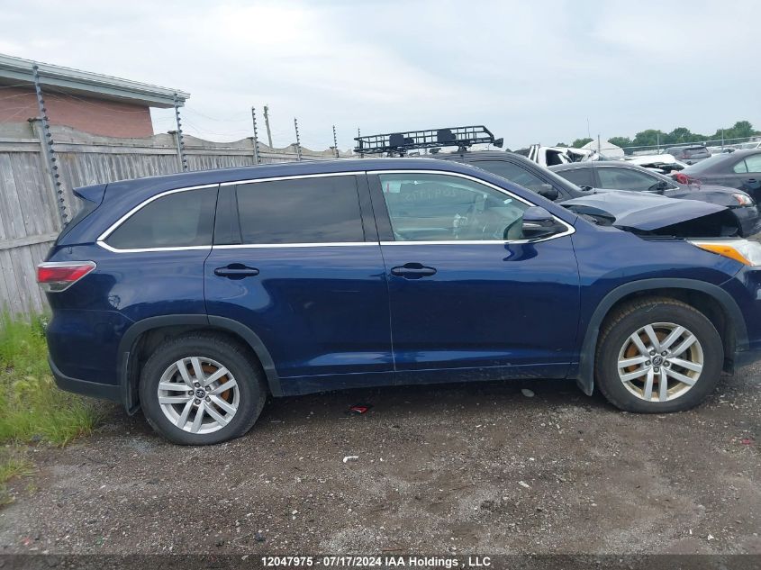 2016 Toyota Highlander Le VIN: 5TDBKRFH6GS291907 Lot: 12047975