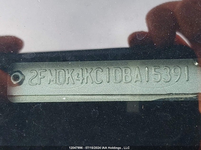 2013 Ford Edge Limited VIN: 2FMDK4KC1DBA15391 Lot: 12047996