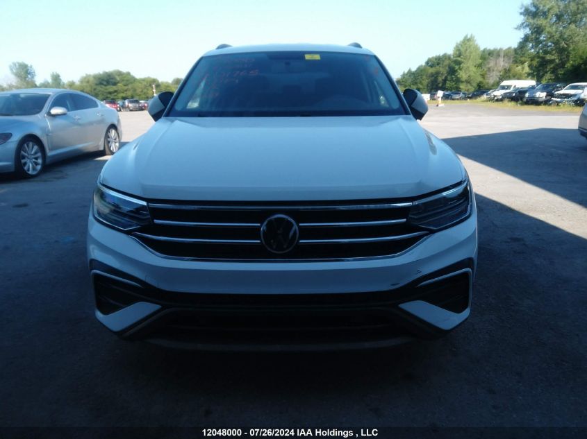 2022 Volkswagen Tiguan S VIN: 3VV0B7AX6NM121765 Lot: 12048000