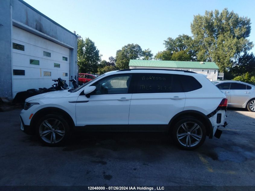 2022 Volkswagen Tiguan S VIN: 3VV0B7AX6NM121765 Lot: 12048000