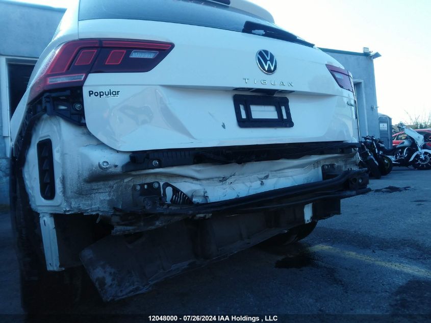 2022 Volkswagen Tiguan S VIN: 3VV0B7AX6NM121765 Lot: 12048000
