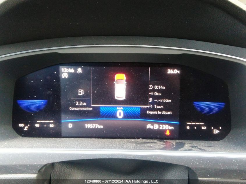 2022 Volkswagen Tiguan S VIN: 3VV0B7AX6NM121765 Lot: 12048000