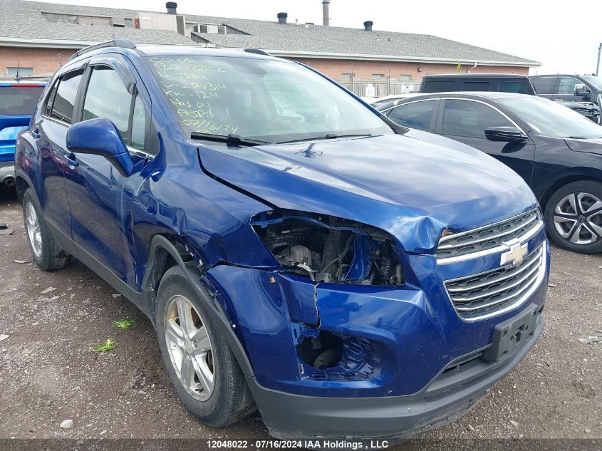 2016 Chevrolet Trax VIN: 3GNCJLSB0GL274314 Lot: 12048022