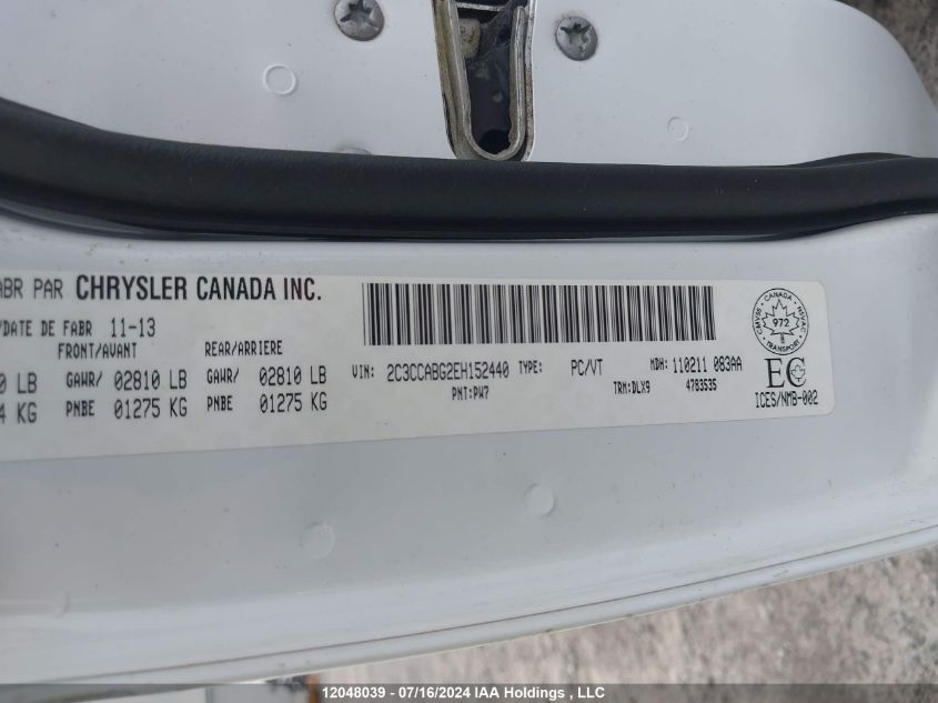 2014 Chrysler 300 S VIN: 2C3CCABG2EH152440 Lot: 12048039