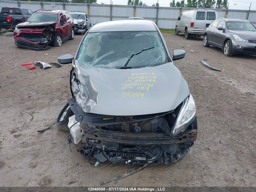 2014 Nissan Sentra VIN: 3N1AB7AP6EL611781 Lot: 12048058