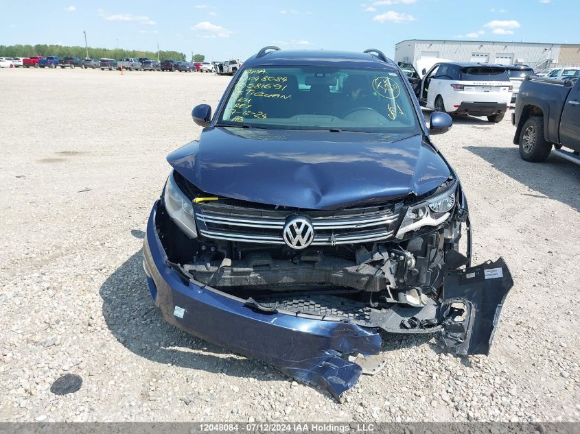 2015 Volkswagen Tiguan VIN: WVGJV7AX2FW581691 Lot: 12048084