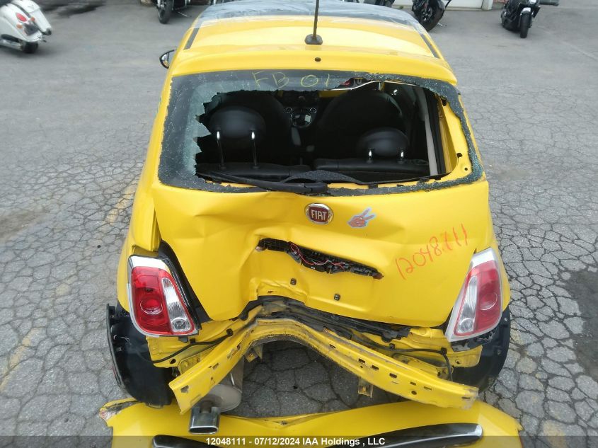 2015 Fiat 500 Lounge VIN: 3C3CFFCR8FT676950 Lot: 12048111