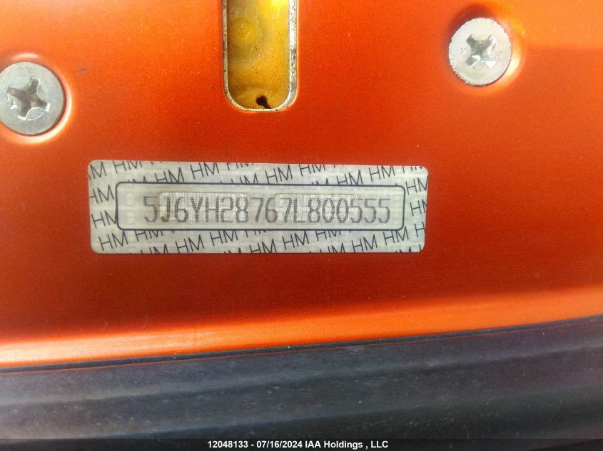 2007 Honda Element VIN: 5J6YH28767L800555 Lot: 12048133