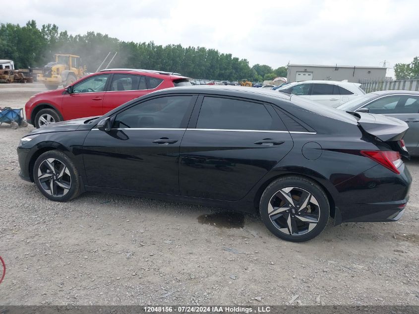 2023 Hyundai Elantra Hybrid Luxury VIN: KMHLN4AJ3PU080566 Lot: 12048156