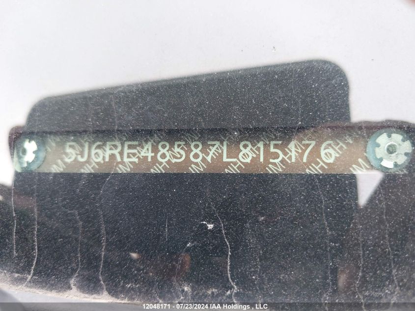 2007 Honda Cr-V VIN: 5J6RE48587L815176 Lot: 12048171