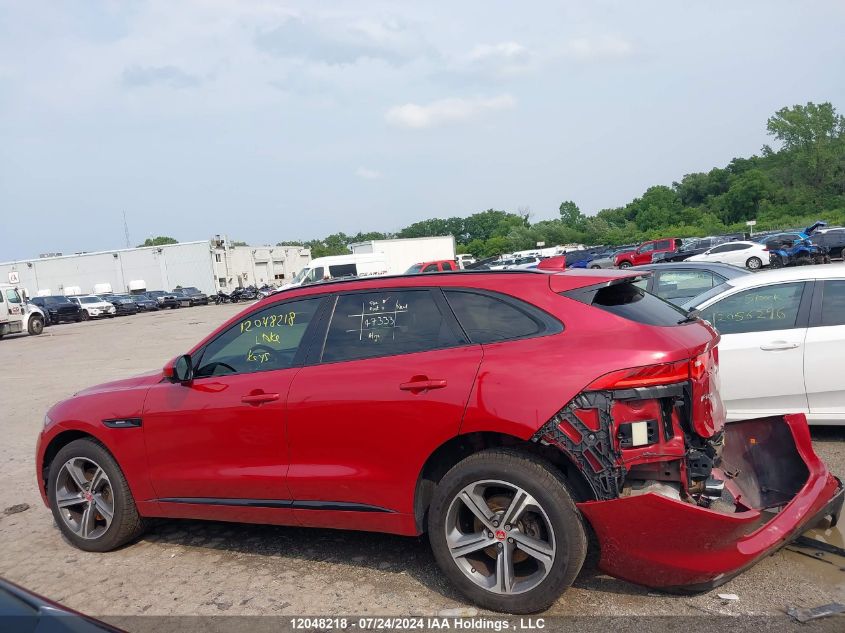 2017 Jaguar F-Pace VIN: SADCL2BVXHA060578 Lot: 12048218