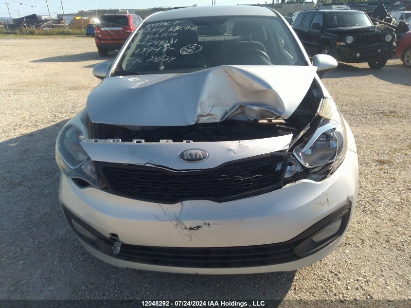 2013 Kia Rio VIN: KNADM4A30D6241031 Lot: 12048292