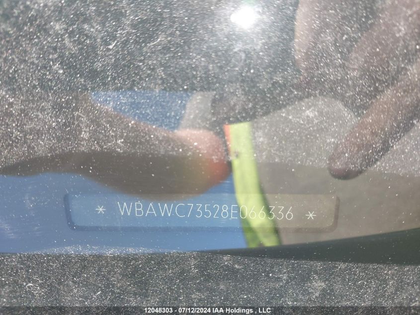 2008 BMW 3 Series VIN: WBAWC73528E066336 Lot: 12048303