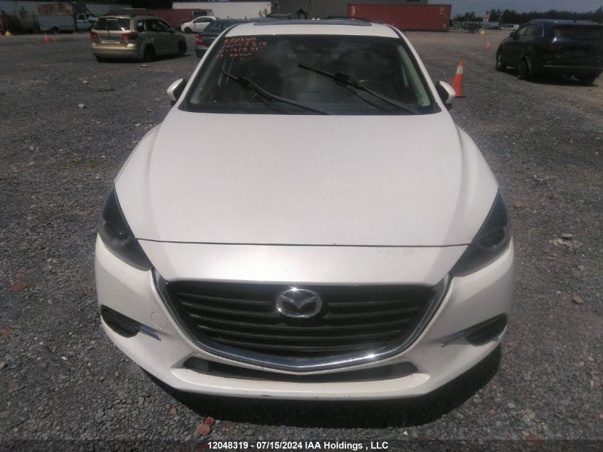 2017 Mazda Mazda3 VIN: JM1BN1W31H1141831 Lot: 12048319